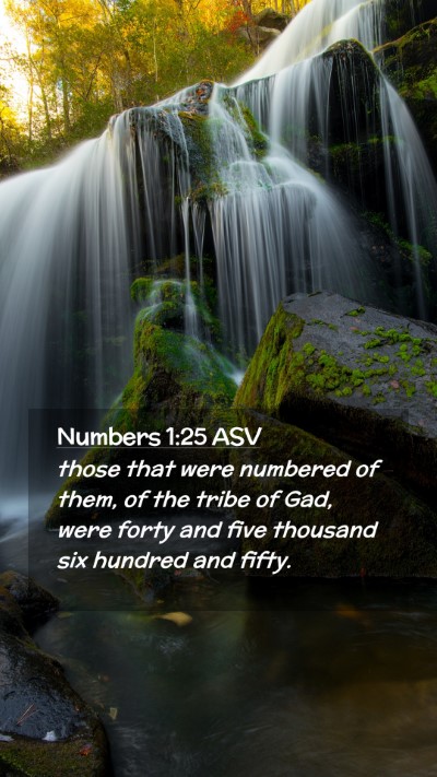 Picture 02 - Numbers 1:25 ASV Mobile Phone Wallpaper - those that were numbered of them, of the tribe of - Mobile Bible Verse Wallpaper