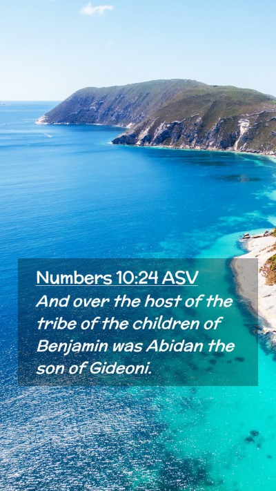 Picture 02 - Numbers 10:24 ASV Mobile Phone Wallpaper - And over the host of the tribe of the children of - Mobile Bible Verse Wallpaper