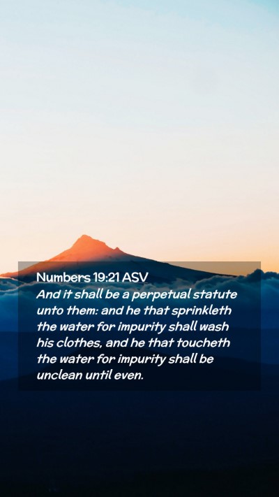 Picture 02 - Numbers 19:21 ASV Mobile Phone Wallpaper - And it shall be a perpetual statute unto them: - Mobile Bible Verse Wallpaper