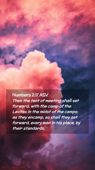 Picture 02 - Numbers 2:17 ASV Mobile Phone Wallpaper - Then the tent of meeting shall set forward, with - Mobile Bible Verse Wallpaper