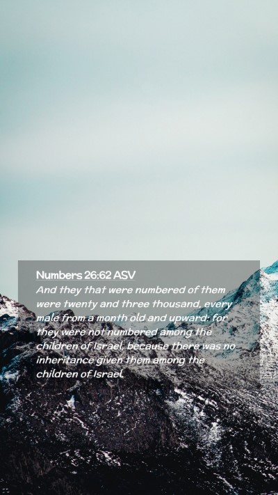 Picture 02 - Numbers 26:62 ASV Mobile Phone Wallpaper - And they that were numbered of them were twenty - Mobile Bible Verse Wallpaper