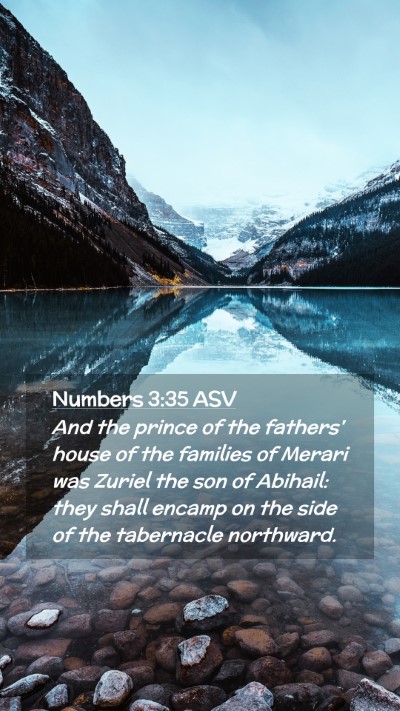 Picture 02 - Numbers 3:35 ASV Mobile Phone Wallpaper - And the prince of the fathers' house of the - Mobile Bible Verse Wallpaper
