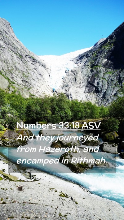 Picture 02 - Numbers 33:18 ASV Mobile Phone Wallpaper - And they journeyed from Hazeroth, and encamped in - Mobile Bible Verse Wallpaper