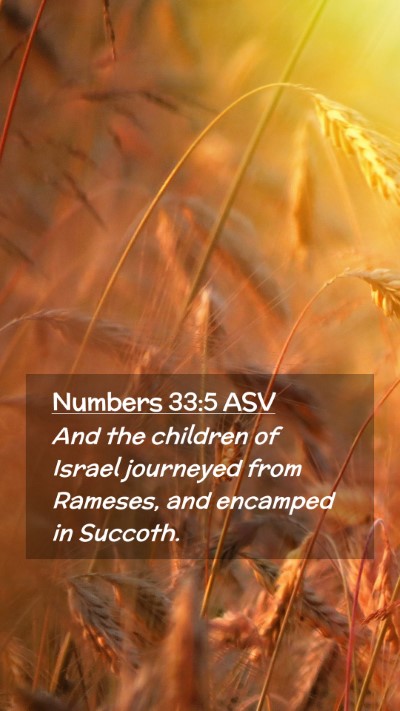 Picture 02 - Numbers 33:5 ASV Mobile Phone Wallpaper - And the children of Israel journeyed from - Mobile Bible Verse Wallpaper