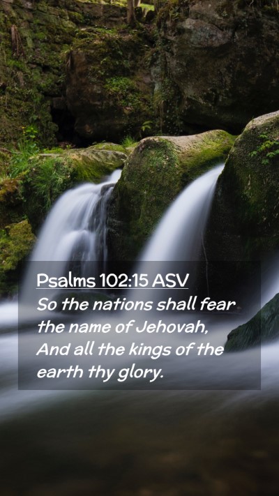 Picture 02 - Psalms 102:15 ASV Mobile Phone Wallpaper - So the nations shall fear the name of Jehovah, - Mobile Bible Verse Wallpaper