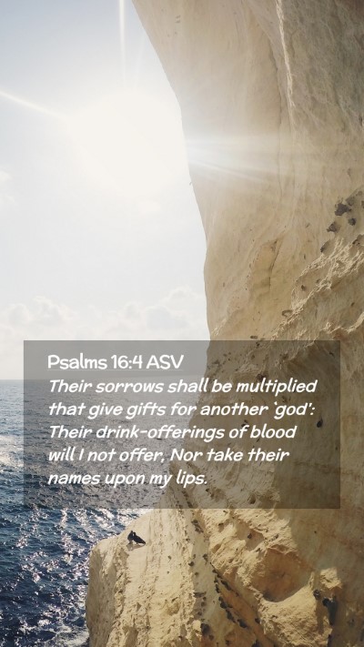 Picture 02 - Psalms 16:4 ASV Mobile Phone Wallpaper - Their sorrows shall be multiplied that give gifts - Mobile Bible Verse Wallpaper