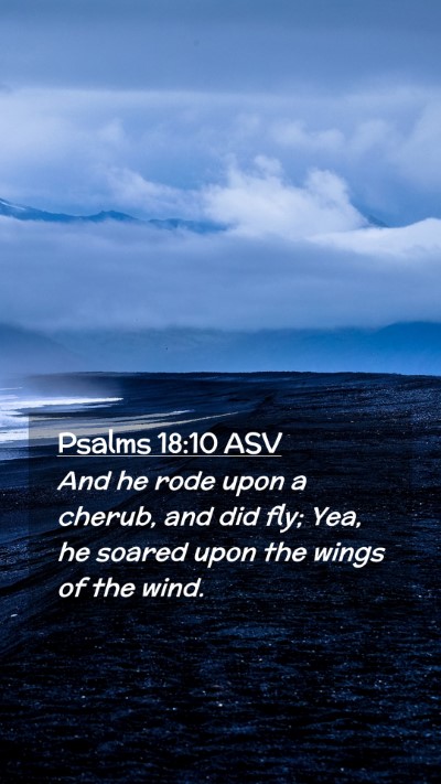 Picture 02 - Psalms 18:10 ASV Mobile Phone Wallpaper - And he rode upon a cherub, and did fly; Yea, he - Mobile Bible Verse Wallpaper
