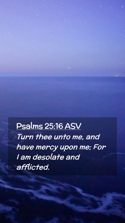 Picture 02 - Psalms 25:16 ASV Mobile Phone Wallpaper - Turn thee unto me, and have mercy upon me; For I - Mobile Bible Verse Wallpaper