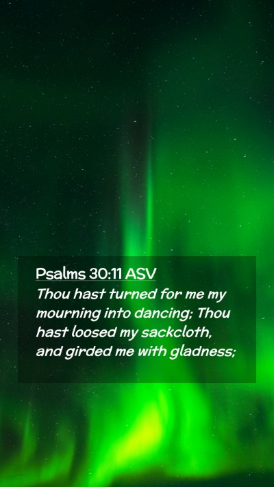 Picture 02 - Psalms 30:11 ASV Mobile Phone Wallpaper - Thou hast turned for me my mourning into dancing; - Mobile Bible Verse Wallpaper