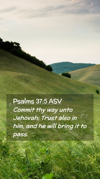Picture 02 - Psalms 37:5 ASV Mobile Phone Wallpaper - Commit thy way unto Jehovah; Trust also in him, - Mobile Bible Verse Wallpaper