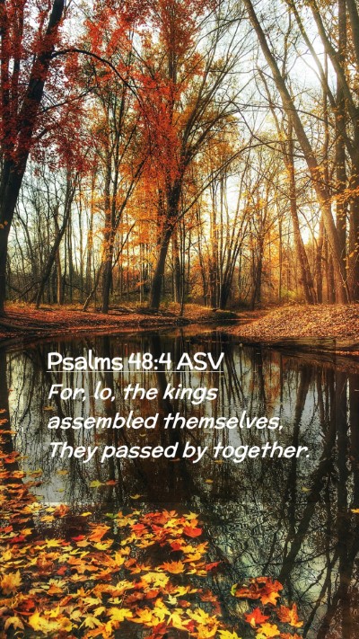 Picture 02 - Psalms 48:4 ASV Mobile Phone Wallpaper - For, lo, the kings assembled themselves, They - Mobile Bible Verse Wallpaper