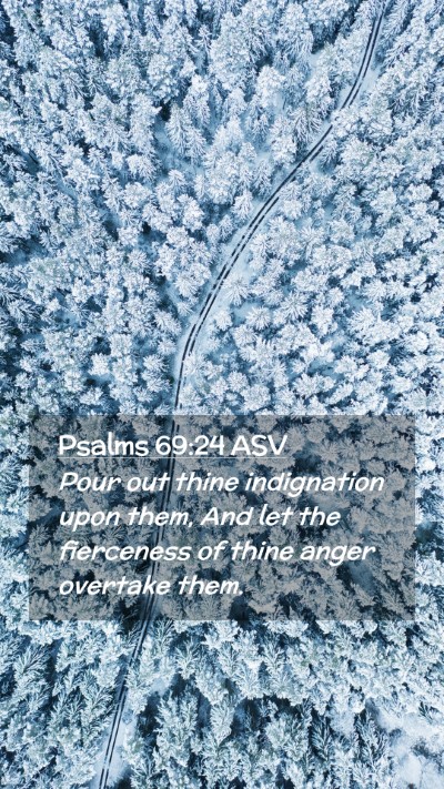 Picture 02 - Psalms 69:24 ASV Mobile Phone Wallpaper - Pour out thine indignation upon them, And let the - Mobile Bible Verse Wallpaper