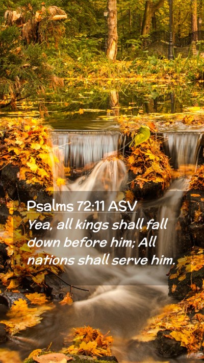 Picture 02 - Psalms 72:11 ASV Mobile Phone Wallpaper - Yea, all kings shall fall down before him; All - Mobile Bible Verse Wallpaper