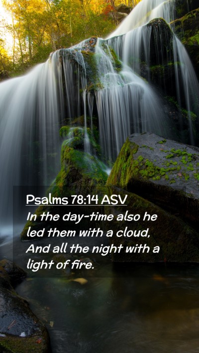 Picture 02 - Psalms 78:14 ASV Mobile Phone Wallpaper - In the day-time also he led them with a cloud, - Mobile Bible Verse Wallpaper