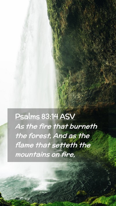 Picture 02 - Psalms 83:14 ASV Mobile Phone Wallpaper - As the fire that burneth the forest, And as the - Mobile Bible Verse Wallpaper