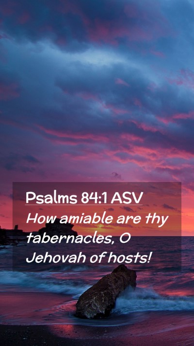 Picture 02 - Psalms 84:1 ASV Mobile Phone Wallpaper - How amiable are thy tabernacles, O Jehovah of - Mobile Bible Verse Wallpaper