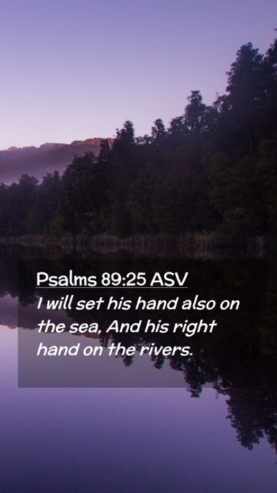 Picture 02 - Psalms 89:25 ASV Mobile Phone Wallpaper - I will set his hand also on the sea, And his - Mobile Bible Verse Wallpaper