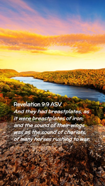 Picture 02 - Revelation 9:9 ASV Mobile Phone Wallpaper - And they had breastplates, as it were - Mobile Bible Verse Wallpaper