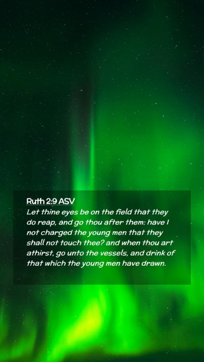 Picture 02 - Ruth 2:9 ASV Mobile Phone Wallpaper - Let thine eyes be on the field that they do reap, - Mobile Bible Verse Wallpaper
