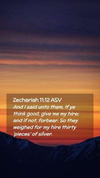 Picture 02 - Zechariah 11:12 ASV Mobile Phone Wallpaper - And I said unto them, If ye think good, give me - Mobile Bible Verse Wallpaper