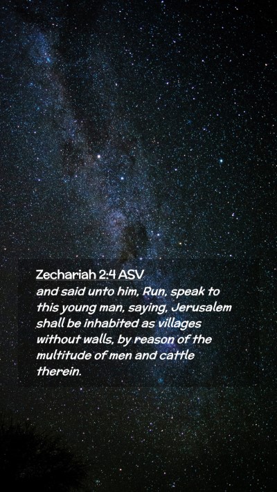 Picture 02 - Zechariah 2:4 ASV Mobile Phone Wallpaper - and said unto him, Run, speak to this young man, - Mobile Bible Verse Wallpaper
