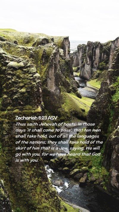 Picture 02 - Zechariah 8:23 ASV Mobile Phone Wallpaper - Thus saith Jehovah of hosts: In those days `it - Mobile Bible Verse Wallpaper