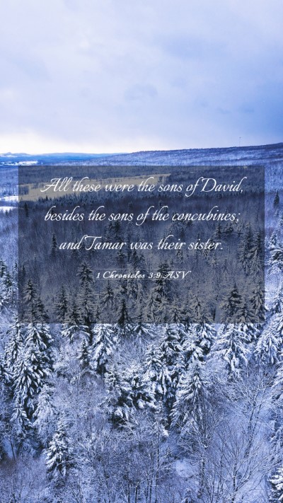 Picture 03 - 1 Chronicles 3:9 ASV Mobile Phone Wallpaper - All these were the sons of David, besides the - Mobile Bible Verse Wallpaper