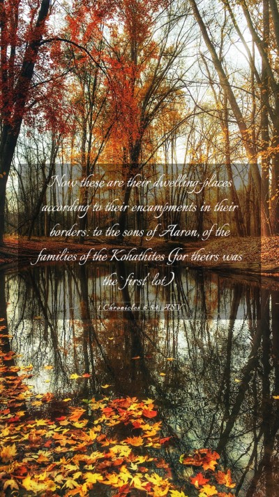 Picture 03 - 1 Chronicles 6:54 ASV Mobile Phone Wallpaper - Now these are their dwelling-places according to - Mobile Bible Verse Wallpaper
