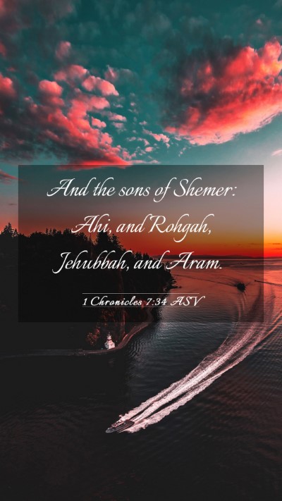 Picture 03 - 1 Chronicles 7:34 ASV Mobile Phone Wallpaper - And the sons of Shemer: Ahi, and Rohgah, - Mobile Bible Verse Wallpaper