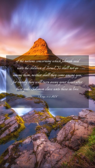 Picture 03 - 1 Kings 11:2 ASV Mobile Phone Wallpaper - of the nations concerning which Jehovah said unto - Mobile Bible Verse Wallpaper