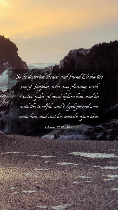 Picture 03 - 1 Kings 19:19 ASV Mobile Phone Wallpaper - So he departed thence, and found Elisha the son - Mobile Bible Verse Wallpaper