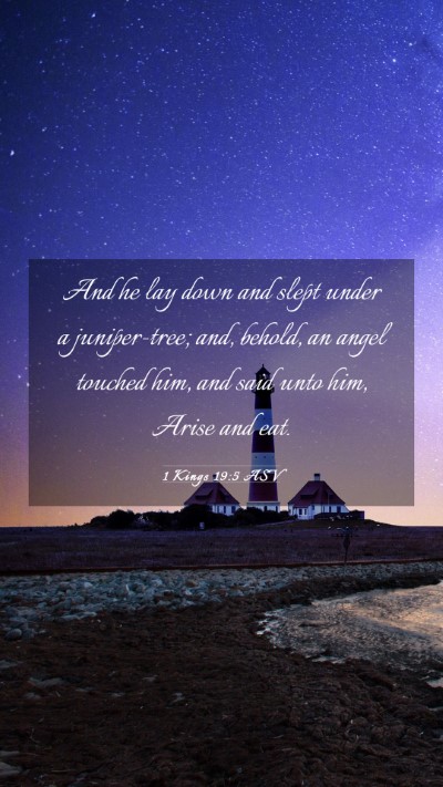 Picture 03 - 1 Kings 19:5 ASV Mobile Phone Wallpaper - And he lay down and slept under a juniper-tree; - Mobile Bible Verse Wallpaper