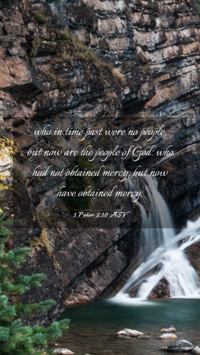 Picture 03 - 1 Peter 2:10 ASV Mobile Phone Wallpaper - who in time past were no people, but now are the - Mobile Bible Verse Wallpaper