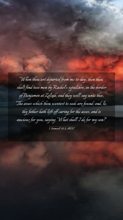 Picture 03 - 1 Samuel 10:2 ASV Mobile Phone Wallpaper - When thou art departed from me to-day, then thou - Mobile Bible Verse Wallpaper