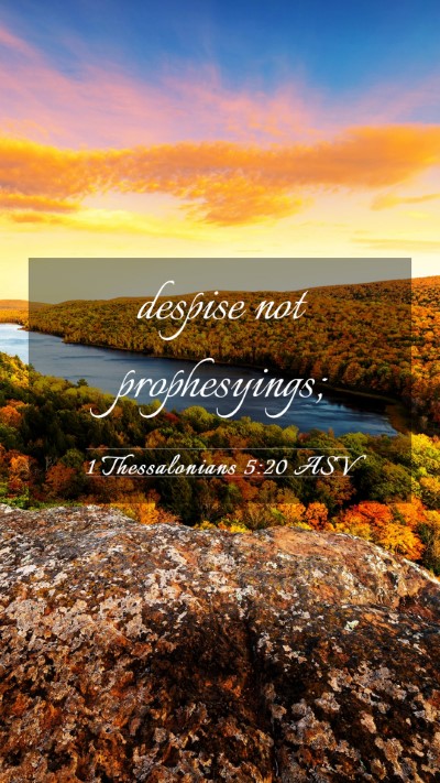 Picture 03 - 1 Thessalonians 5:20 ASV Mobile Phone Wallpaper - despise not - Mobile Bible Verse Wallpaper