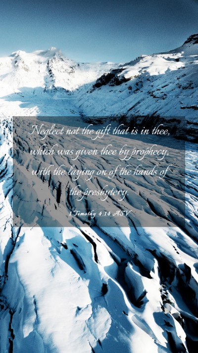 Picture 03 - 1 Timothy 4:14 ASV Mobile Phone Wallpaper - Neglect not the gift that is in thee, which was - Mobile Bible Verse Wallpaper