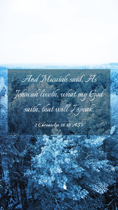 Picture 03 - 2 Chronicles 18:13 ASV Mobile Phone Wallpaper - And Micaiah said, As Jehovah liveth, what my God - Mobile Bible Verse Wallpaper