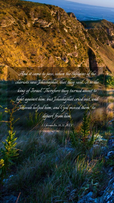 Picture 03 - 2 Chronicles 18:31 ASV Mobile Phone Wallpaper - And it came to pass, when the captains of the - Mobile Bible Verse Wallpaper