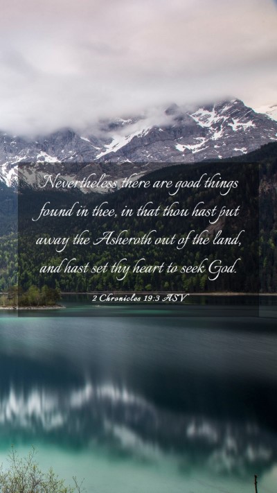 Picture 03 - 2 Chronicles 19:3 ASV Mobile Phone Wallpaper - Nevertheless there are good things found in thee, - Mobile Bible Verse Wallpaper