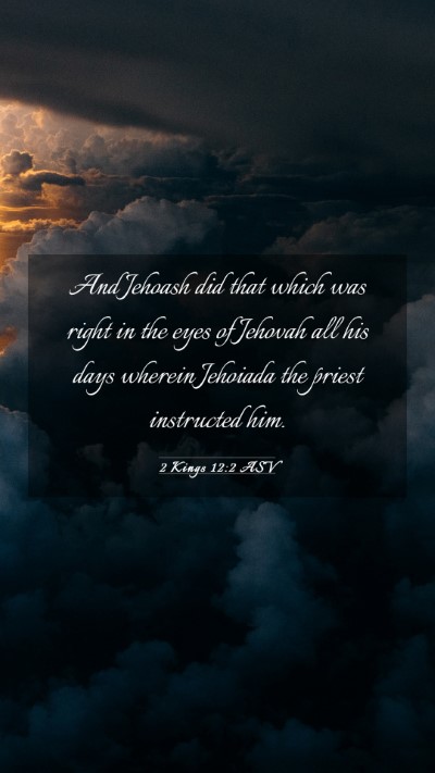 Picture 03 - 2 Kings 12:2 ASV Mobile Phone Wallpaper - And Jehoash did that which was right in the eyes - Mobile Bible Verse Wallpaper