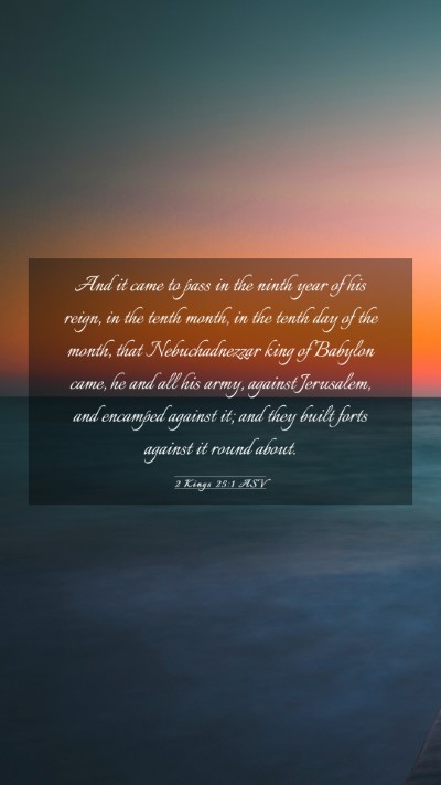 Picture 03 - 2 Kings 25:1 ASV Mobile Phone Wallpaper - And it came to pass in the ninth year of his - Mobile Bible Verse Wallpaper