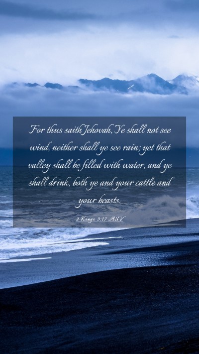 Picture 03 - 2 Kings 3:17 ASV Mobile Phone Wallpaper - For thus saith Jehovah, Ye shall not see wind, - Mobile Bible Verse Wallpaper