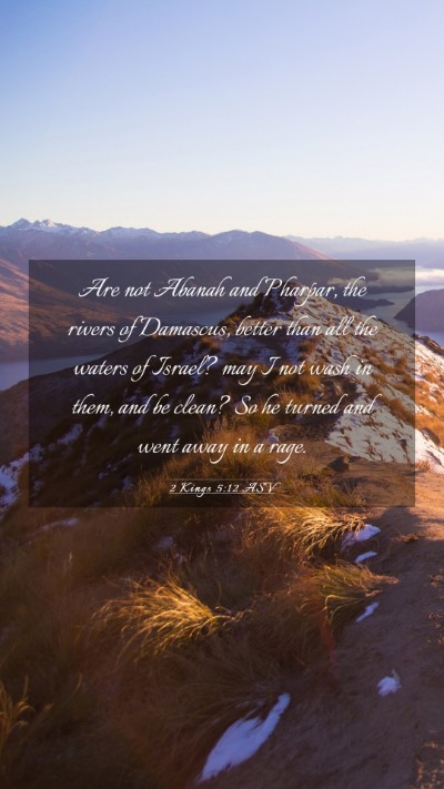 Picture 03 - 2 Kings 5:12 ASV Mobile Phone Wallpaper - Are not Abanah and Pharpar, the rivers of - Mobile Bible Verse Wallpaper