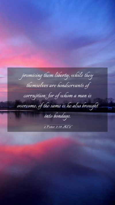 Picture 03 - 2 Peter 2:19 ASV Mobile Phone Wallpaper - promising them liberty, while they themselves are - Mobile Bible Verse Wallpaper