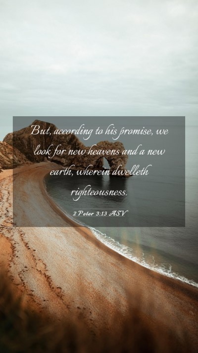 Picture 03 - 2 Peter 3:13 ASV Mobile Phone Wallpaper - But, according to his promise, we look for new - Mobile Bible Verse Wallpaper