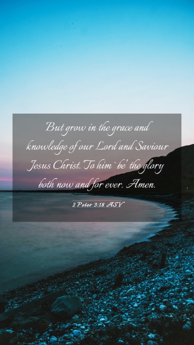 Picture 03 - 2 Peter 3:18 ASV Mobile Phone Wallpaper - But grow in the grace and knowledge of our Lord - Mobile Bible Verse Wallpaper