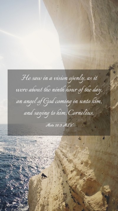 Picture 03 - Acts 10:3 ASV Mobile Phone Wallpaper - He saw in a vision openly, as it were about the - Mobile Bible Verse Wallpaper