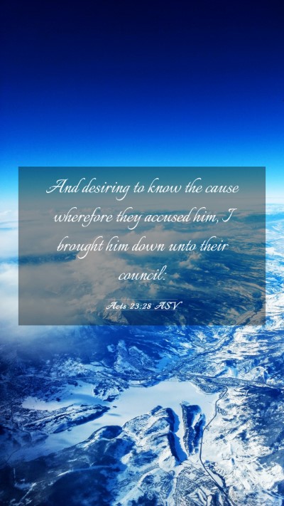 Picture 03 - Acts 23:28 ASV Mobile Phone Wallpaper - And desiring to know the cause wherefore they - Mobile Bible Verse Wallpaper