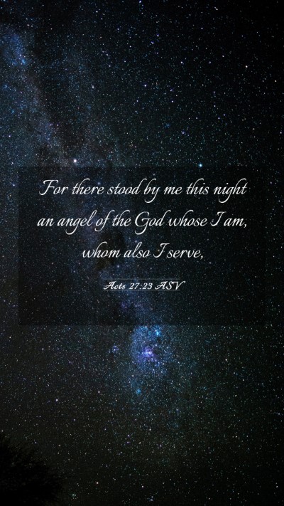 Picture 03 - Acts 27:23 ASV Mobile Phone Wallpaper - For there stood by me this night an angel of the - Mobile Bible Verse Wallpaper