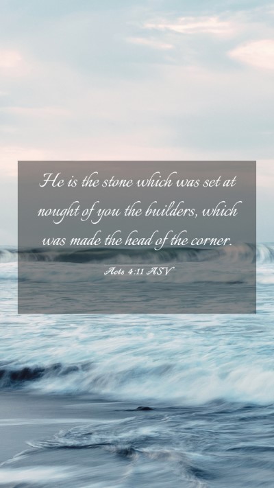 Picture 03 - Acts 4:11 ASV Mobile Phone Wallpaper - He is the stone which was set at nought of you - Mobile Bible Verse Wallpaper